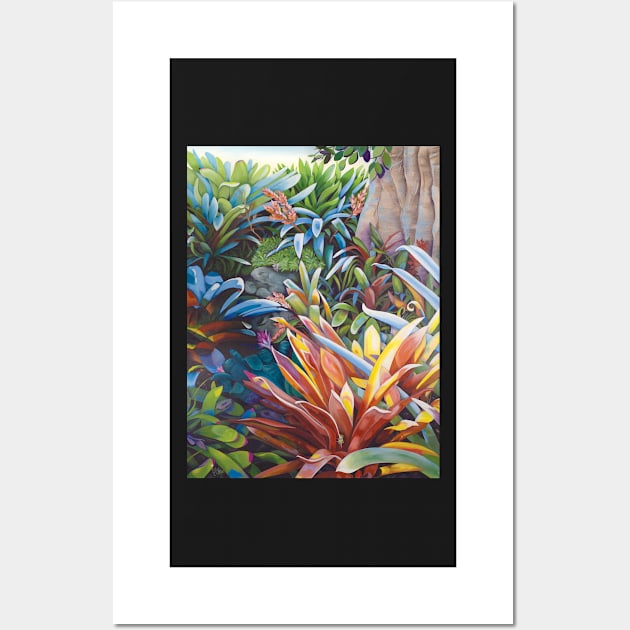 Bromeliad Oasis 1 Wall Art by artbyelly